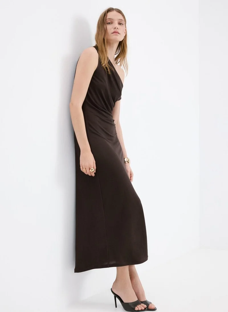 مانجو Asymmetric draped gown